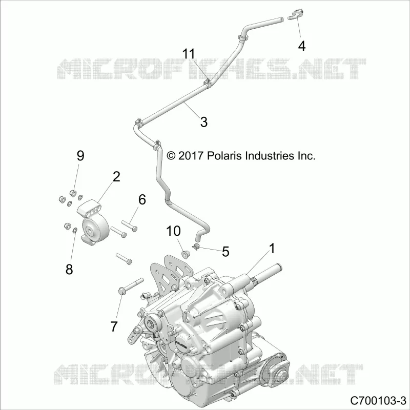 DRIVE TRAIN, MAIN GEARCASE MOUNTING