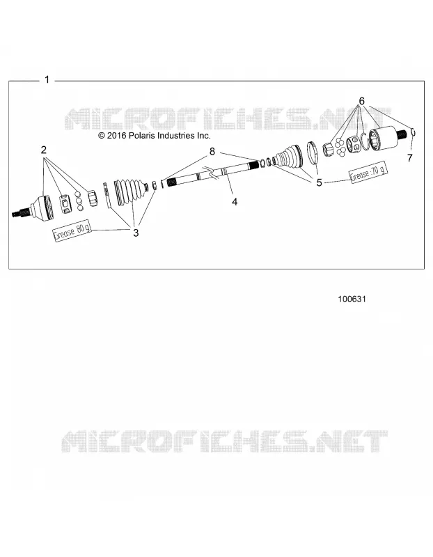 DRIVE TRAIN, HINTEN DRIVE SHAFT