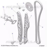 CAM CHAIN AND TENSIONER