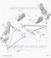 SUSPENSION, A-ARM AND STREBE MOUNTING
