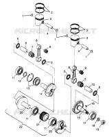 KOLBEN   KURBELWELLE 500 EFI 0973774 (4938423842C007)