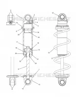 SUSPENSION, FRONT SHOCK TRACK