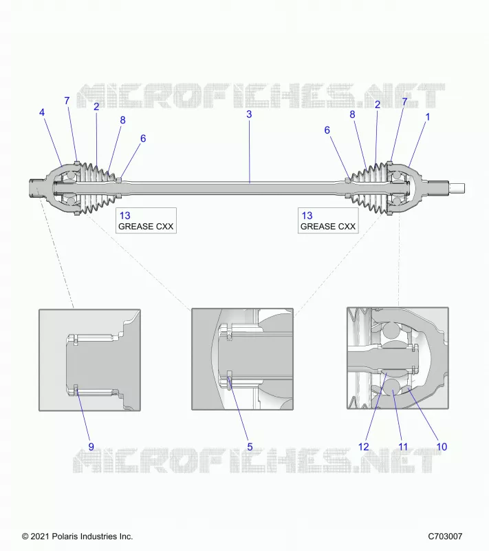 ANTRIEB, HALF SHAFT, FRONT