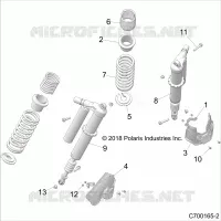SUSPENSION, REAR SHOCK MOUNTING