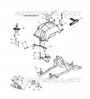 TREIBSTOFF TANK AND VERGASER MOUNTING