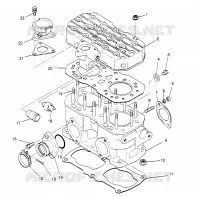 ZYLINDER 500 CARB 0962764, 500 CARB SKS 0962564,  EUROPEAN 500 CARB SKS E96 (4931873187C012)