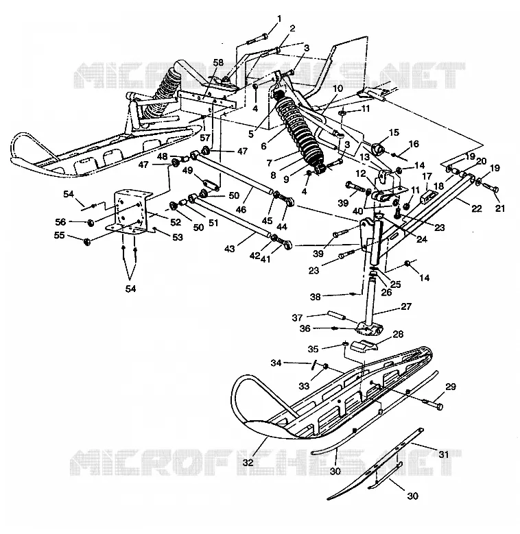 FRONT SUSPENSION AND SKI 440 E942760 AND 440 SKS E942560 (49273927390011)