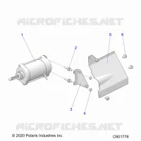 ANLASSER MOTOR/SHIELD