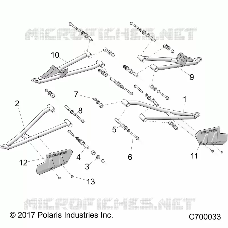 FRONT SUSPENSION CONTROL ARMS