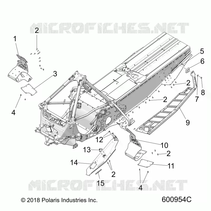 CHASSIS, CLUTCH GUARD/FOOTRESTS/RUNNING BOARDS