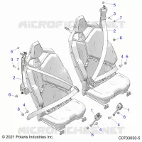 SITZ BELT MOUNTING, REAR, STANDARD -Z22R4E92AD/AJ (C0703030-5)