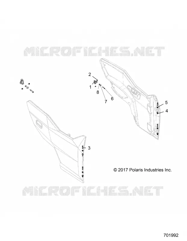 DOORS MOUNTING, FRONT