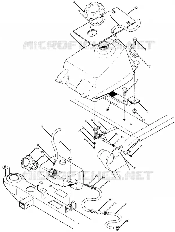 TANK ASSEMBLY Trail Boss / W928527 (4922892289009A)