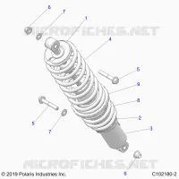 SUSPENSION, REAR SHOCK MOUNTING