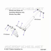 SUSPENSION, SHOCK MOUNTING, REAR SUSP.