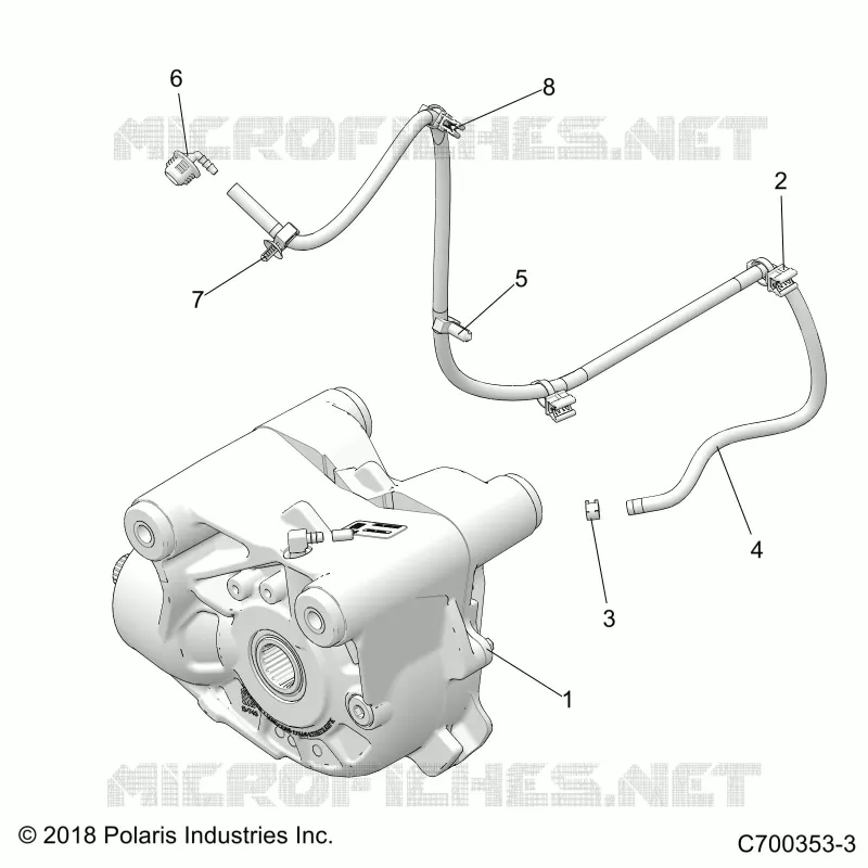 DRIVE TRAIN, FRONT GEARCASE MOUNTING