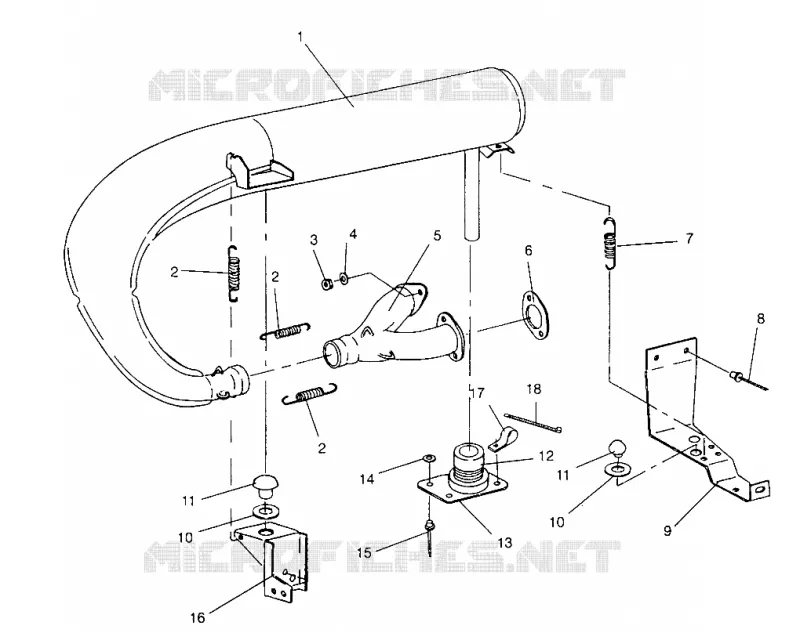 ABGASSYSTEM 440 XCR 0951660 (4929112911C004)