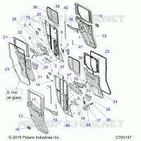 DOORS, REAR, CRANK