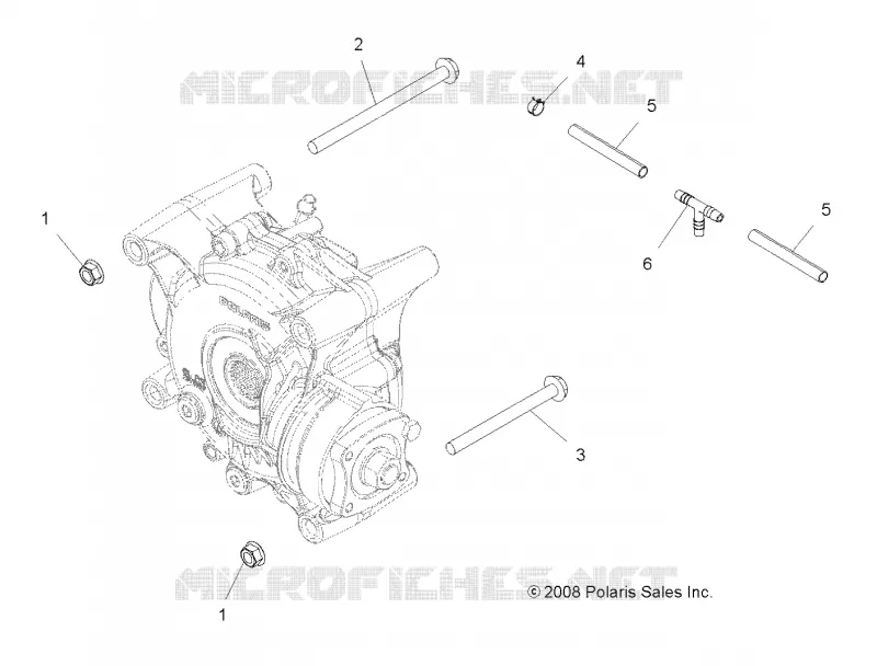 DRIVE TRAIN, GEARCASE MOUNTING, REAR