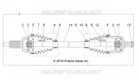 DRIVE TRAIN, GETRIEBE VORNE SHAFT