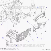 CHASSIS, MOUNTING, FRONT GEARCASE