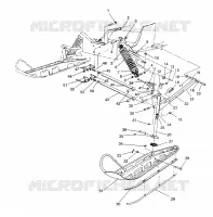 FRONT SUSPENSION AND SKI 440 / 0930760 AND 440 SKS / 0930560 (4922932293011A)