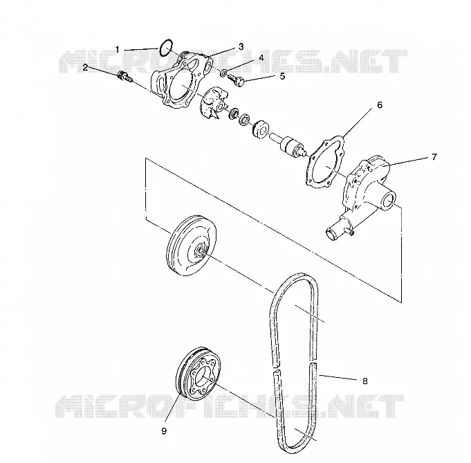 WASSERPUMPE 440 XCR / 0931760 (4923022302031A)