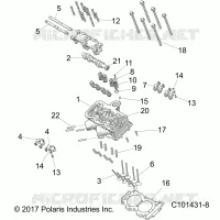 ZYLINDER HEAD, CAM AND VALVES