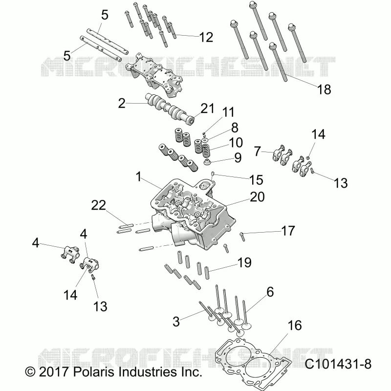ZYLINDER HEAD, CAM AND VALVES