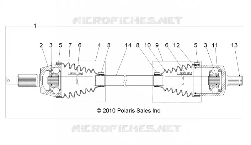 DRIVE TRAIN, GETRIEBE VORNE SHAFT