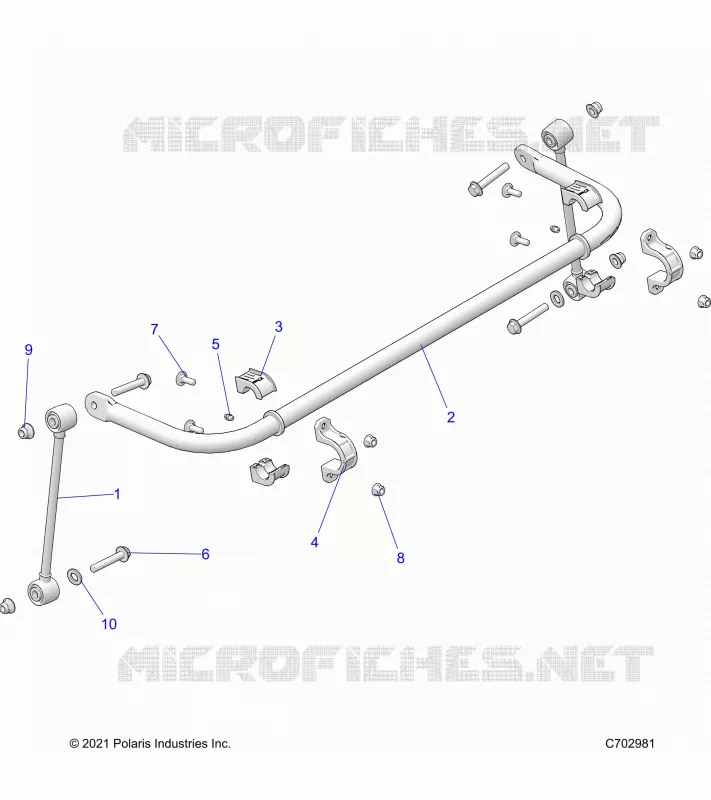 SUSPENSION, REAR STABILISATORSTANGE
