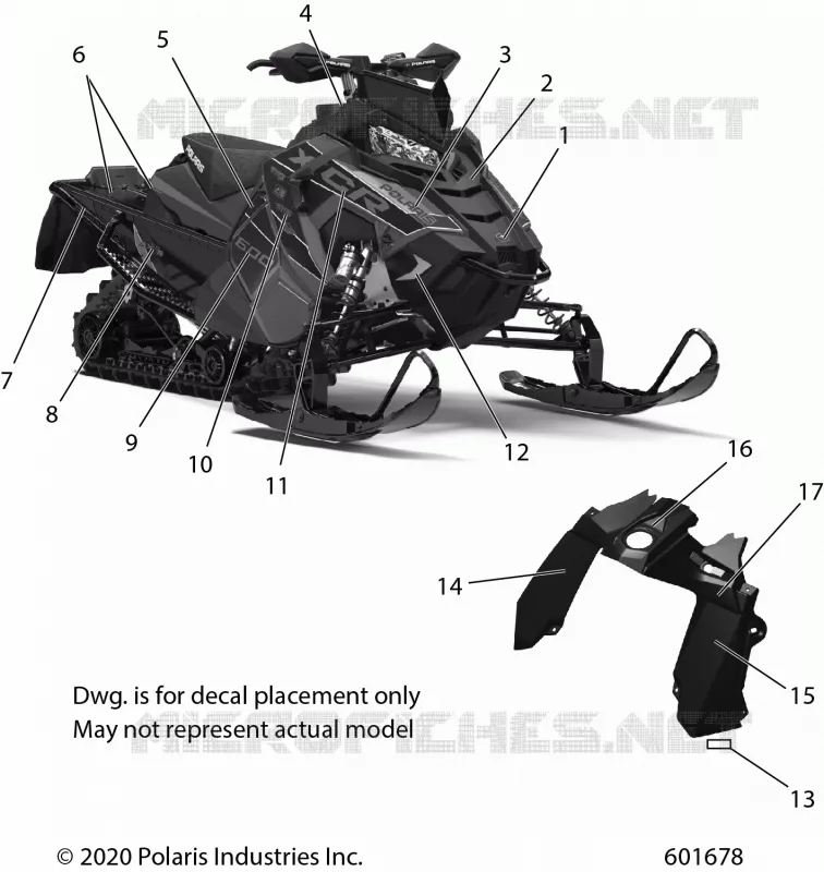 DECALS, POLARIS BLUE SIDE PANEL OPTION