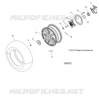 RADS, FRONT AND HUB