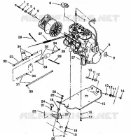 MOTORAUFHÄNGUNG 500 EFI 0942774 and  EFI SKS 0942574 (49274127410029)