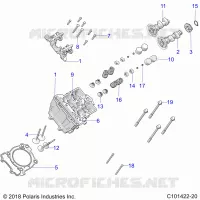 ZYLINDER HEAD, CAMS AND VALVES