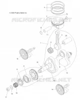 MOTOR, KURBELWELLE AND KOLBEN