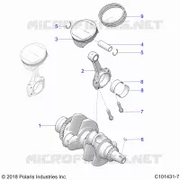 ENGINE, KURBELWELLE AND PISTON