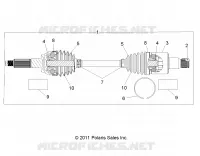 ANTRIEB, REAR HALF SHAFT