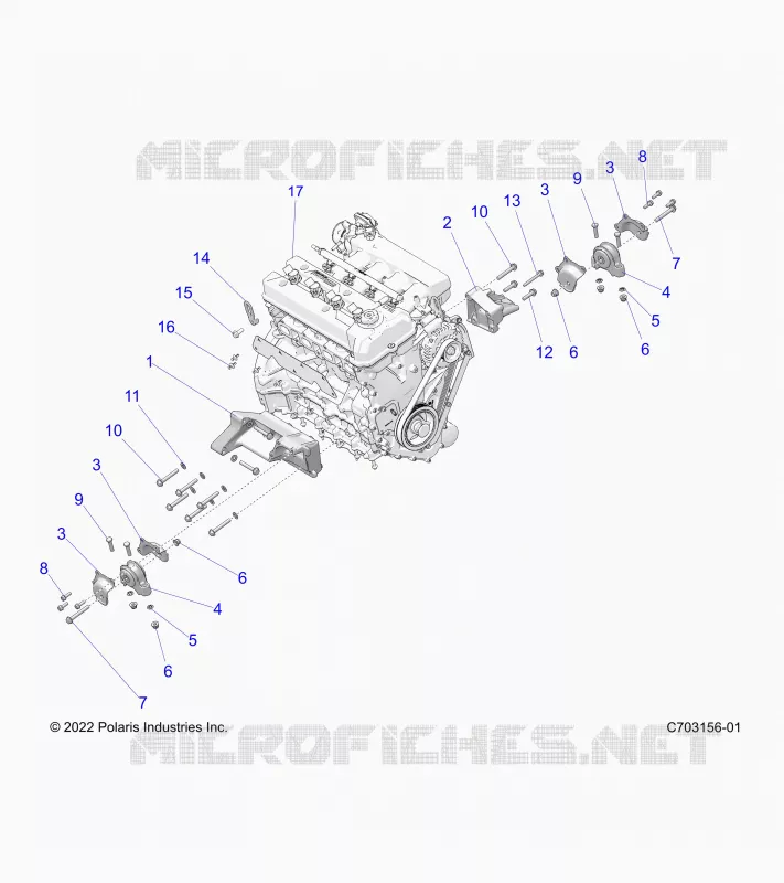 MOTOR, MOUNTING & LONG BLOCK