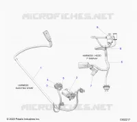 ELEKTRIC, WIRE HARNESS, HOOD, ELECTRIC START