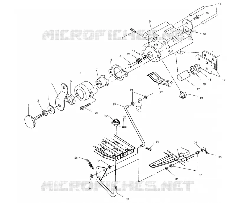 HINTERBREMSE/FOOT PEDAL ASSEMBLY