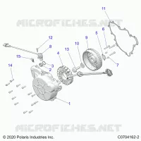 ENGINE, STATOR AND FLYRAD