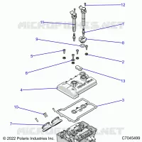 ENGINE, THROTTLE BODY AND VENTILDECKEL