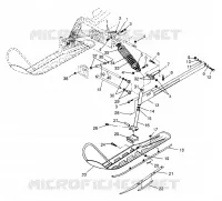 FRONT SUSPENSION AND SKI
