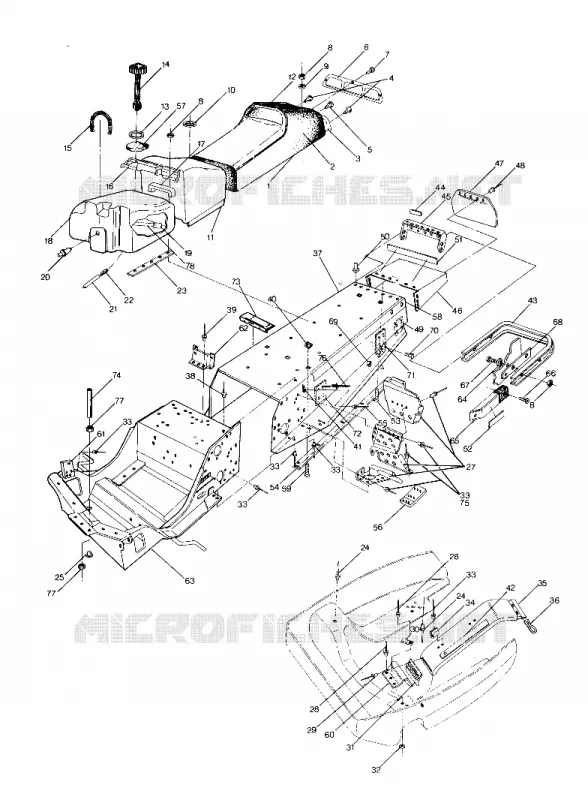 CHASSIS AND SITZ CLASSIC, 400 AND 650 (4914131413001A)