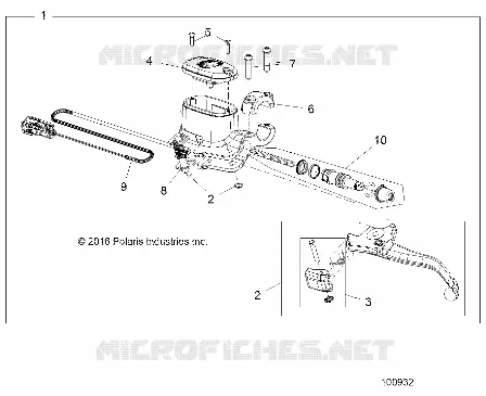VORDERBREMSE BRAKE LEVER AND MASTER CYLINDER