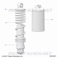 SUSPENSION, FRONT SHOCK TRACK