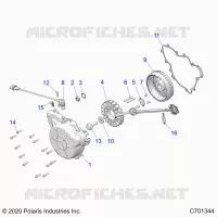 ENGINE, STATOR AND FLYRAD