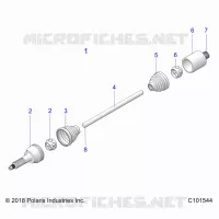 DRIVE TRAIN, HINTERE ANTRIEBSWELLE