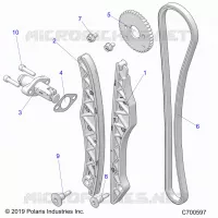 CAM CHAIN AND TENSIONER